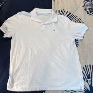 Vineyard Vines White Polo Shirt Classic Design